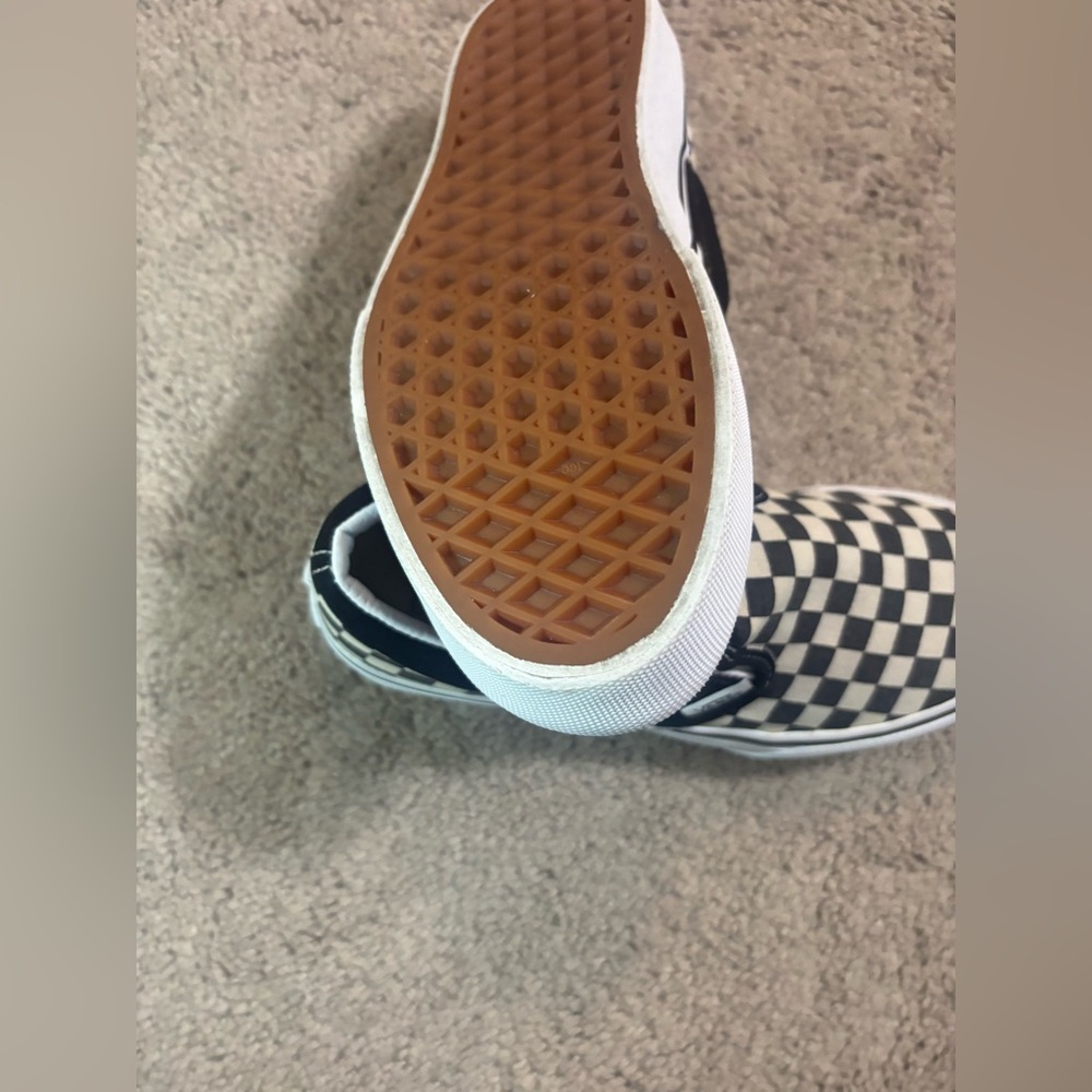 Vans Kids Black and White Checkerboard Sneakers - Picture 9 of 10